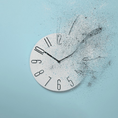 clock disappearing