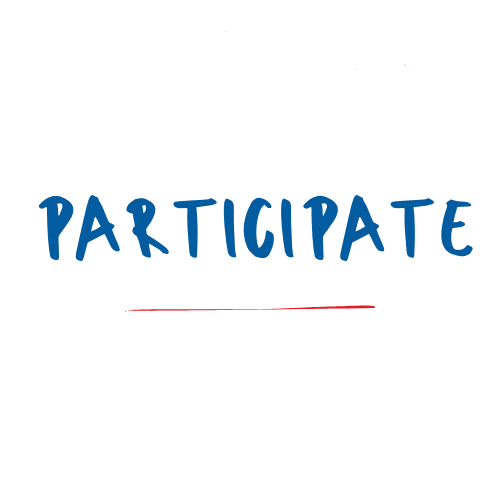 Participate Image words on page
